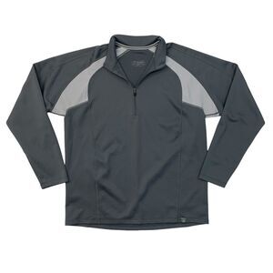 Sugoi Sweatshirt Mens M Medium Gray Quarter Zip Long Sleeve Lightweight Cycling